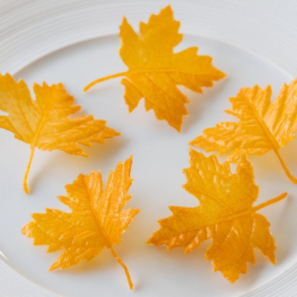 Crispy carrot leaves