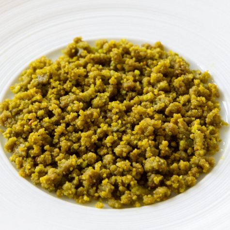 Pistachio crumble