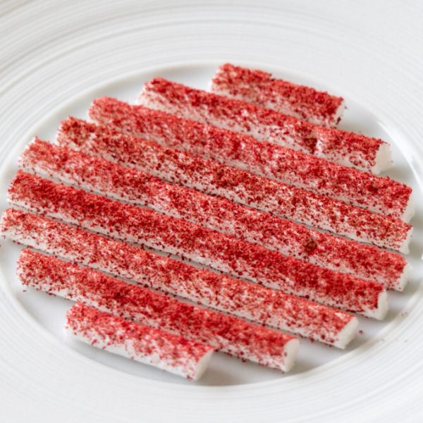 Raspberry meringue sticks
