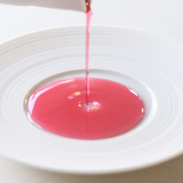 Rhubarb & magnolia broth