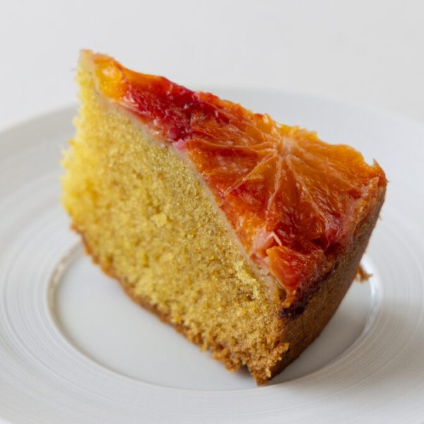 Blood orange and vanilla cake