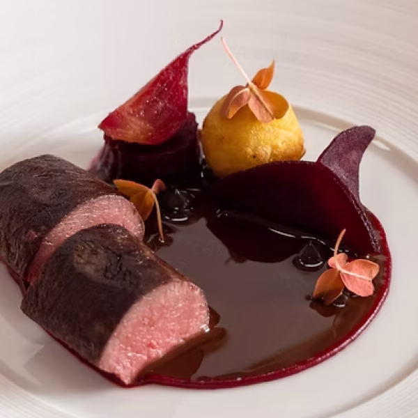 Hare & Beetroot dish