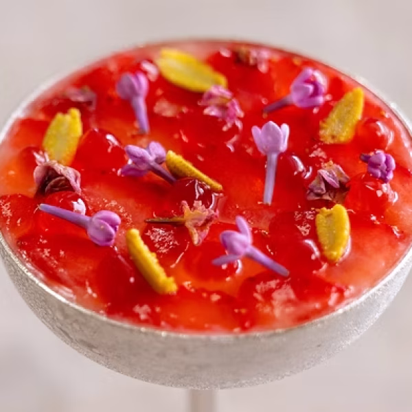 Strawberry & baba dessert