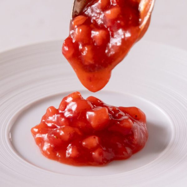 Strawberry & lilac compote