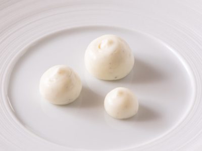 White chocolate & vanilla gel