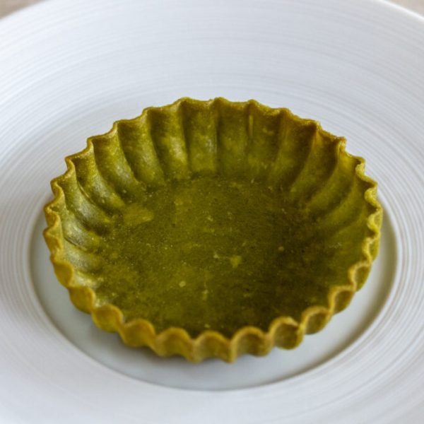 Wild garlic tartelette