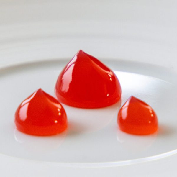 Rhubarb Pedro Ximénez gel