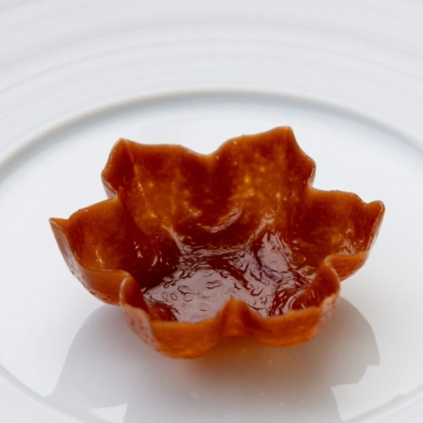 Chocolate and caramel tartelette